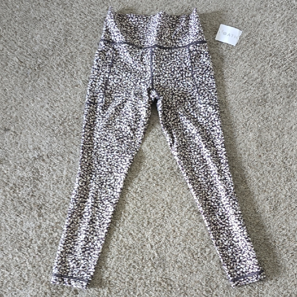 Athleta Black and White Patterned Leggings